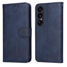Sony Xperia 1 VII Fodral L&auml;der Bl&aring;