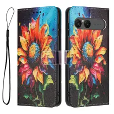 Sony Xperia 10 VII Fodral Med Tryck Solros
