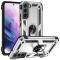 Samsung Galaxy S22 Skal Ring Armor Hybrid Silver