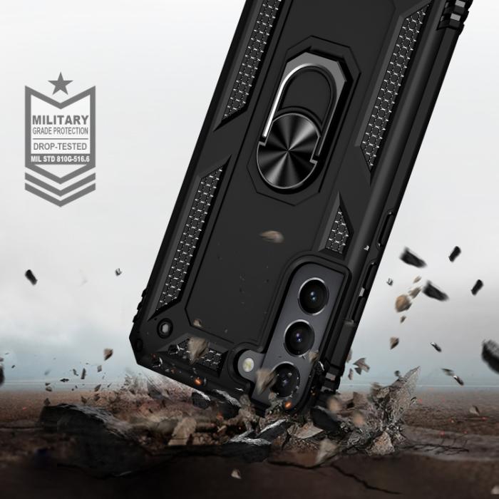 Bild 5, Samsung Galaxy S22 Skal Ring Armor Hybrid Svart