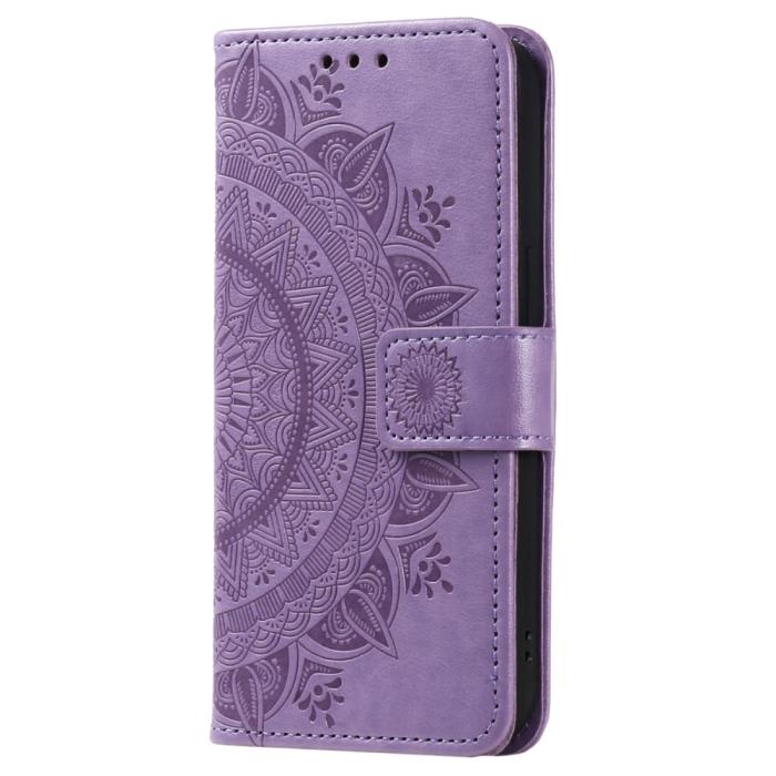 Bild 5, Samsung Galaxy S23 FE Fodral Mandala Läder Lila