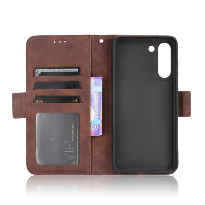 Bild 4, Samsung Galaxy S21 FE Fodral Med Avtagbart Kortfodral Brun