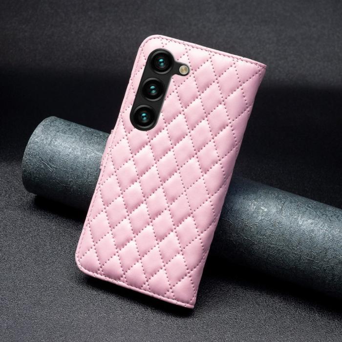 Bild 5, Samsung Galaxy S23 Plus Fodral Diamond Textur Rosa