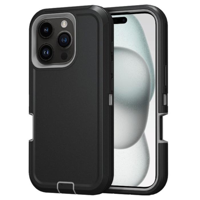 Bild 1, iPhone 16 Pro Skal Xtreme Shockproof Hybrid Svart/Grå