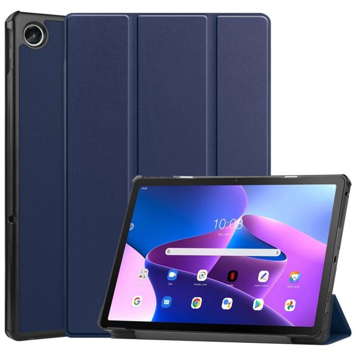 Bild 1, Lenovo Tab M10 Plus Gen 3 Fodral Tri-Fold Mörk Blå