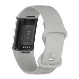 Fitbit Charge 6 / 5 Armband TPU (L) Grå