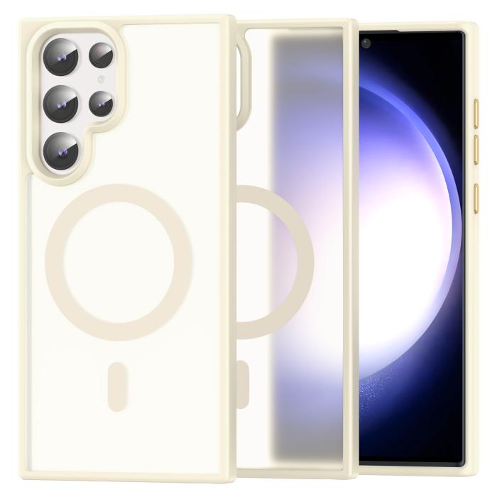 Bild 1, ColorPop Samsung Galaxy S23 Ultra Skal CH MagSafe Matt Off White