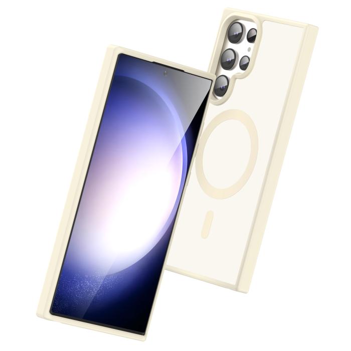 Bild 3, ColorPop Samsung Galaxy S23 Ultra Skal CH MagSafe Matt Off White