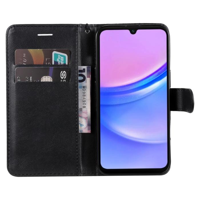 Bild 2, Samsung Galaxy A16 Fodral Läder Svart