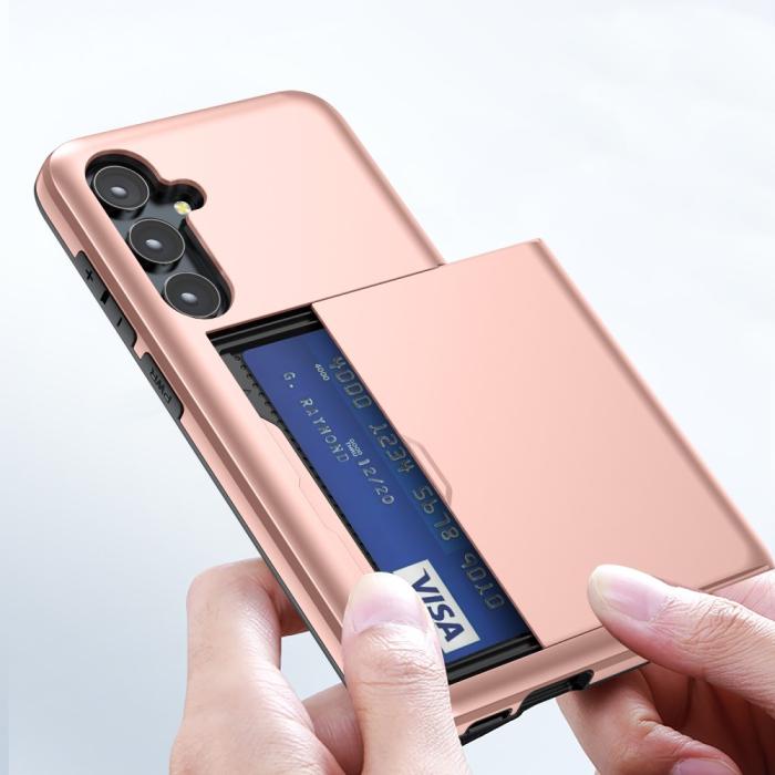 Bild 6, Samsung Galaxy A55 5G Skal Hybrid Med Kortfack Mörk Blå