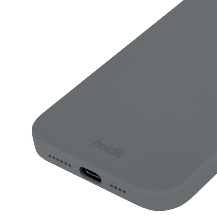 Bild 3, holdit iPhone 15 Pro Mobilskal Silikon Space Gray