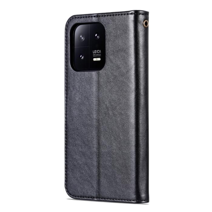 Bild 3, AZNS Xiaomi 13 Pro 5G Fodral Läder Svart