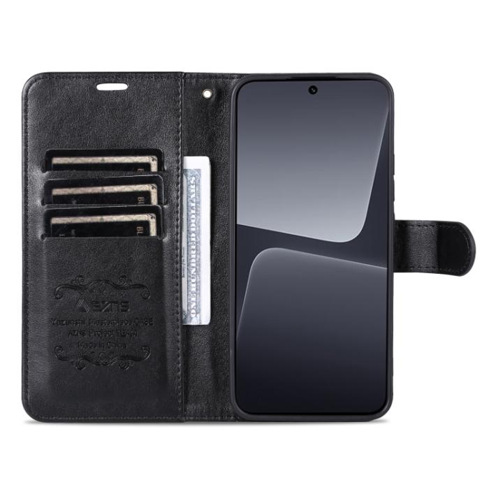 Bild 4, AZNS Xiaomi 13 Pro 5G Fodral Läder Svart
