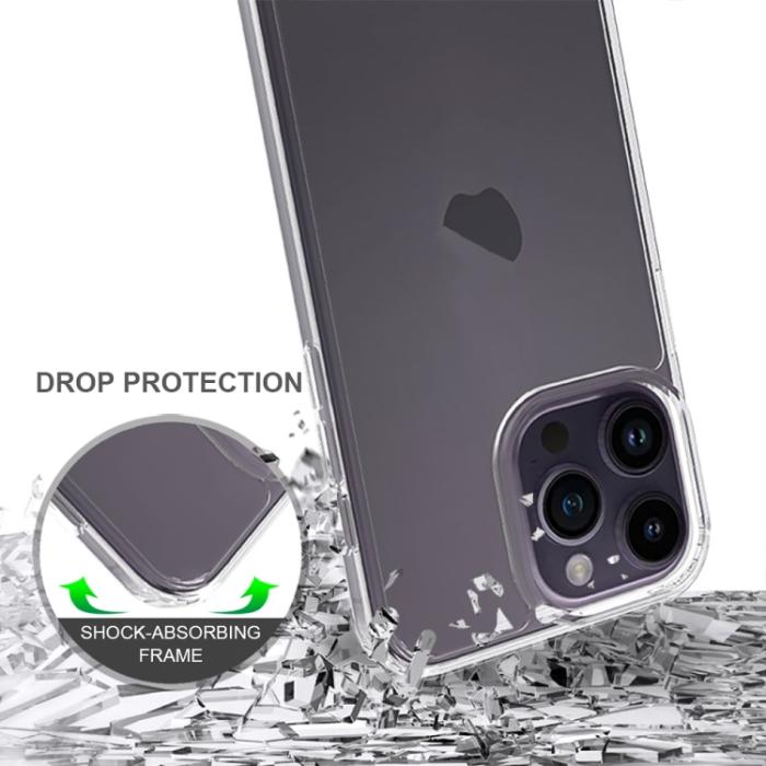 Bild 4, iPhone 15 Pro Max Skal Akryl/TPU Shockproof Svart