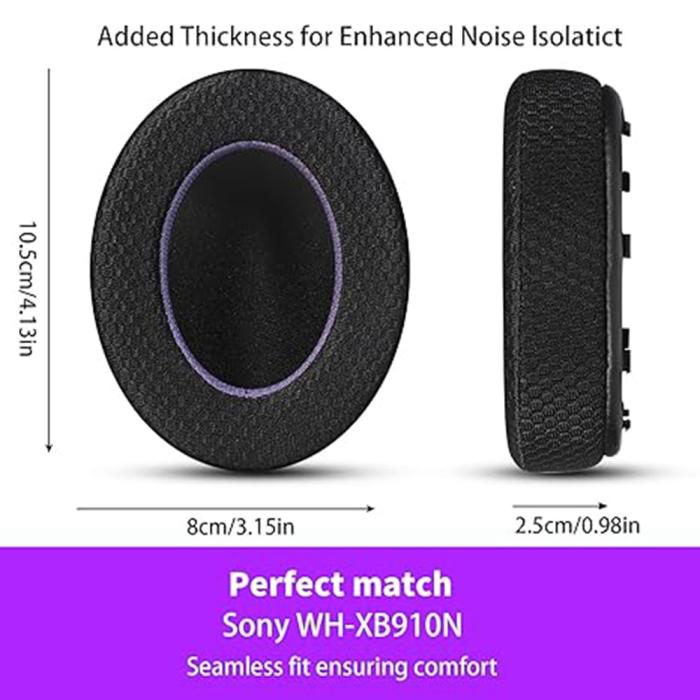 Bild 5, Öronkuddar För Sony WH-XB910N Svart