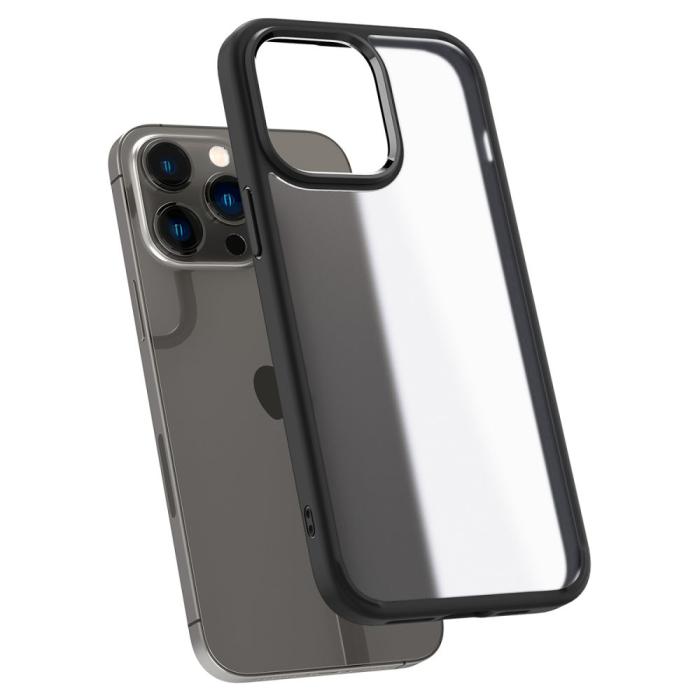 Bild 6, Spigen iPhone 14 Pro Skal Ultra Hybrid Frostad Svart