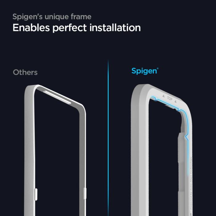 Bild 5, Spigen iPhone 12 / 12 Pro 2-PACK ALM Glas.tR Härdat Glas