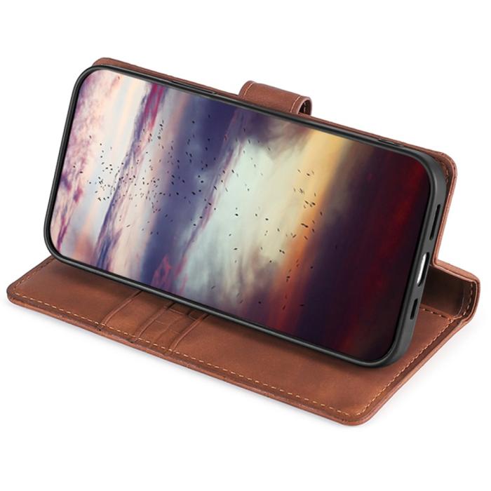 Bild 3, Samsung Galaxy S23 Ultra Fodral Krokodil Textur Brun