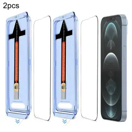 iPhone 12 Pro Max 2-PACK Skärmskydd Heltäckande Härdat Glas