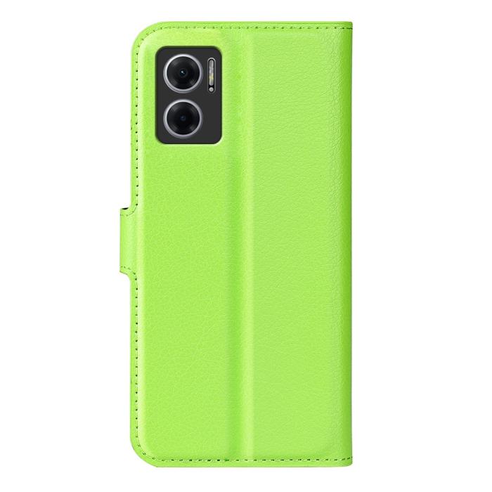 Bild 6, Xiaomi Redmi 10 5G Fodral Litchi Läder Grön