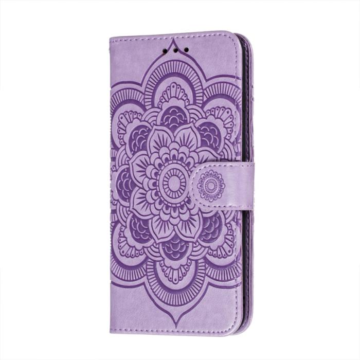 Bild 2, Samsung Galaxy A52 / A52s - Mandala Läder Fodral - Lila