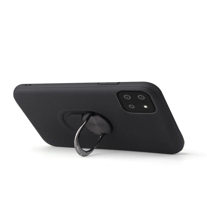 Bild 2, Samsung Galaxy A22 5G - Hybrid Ring Skal - Mörk Blå