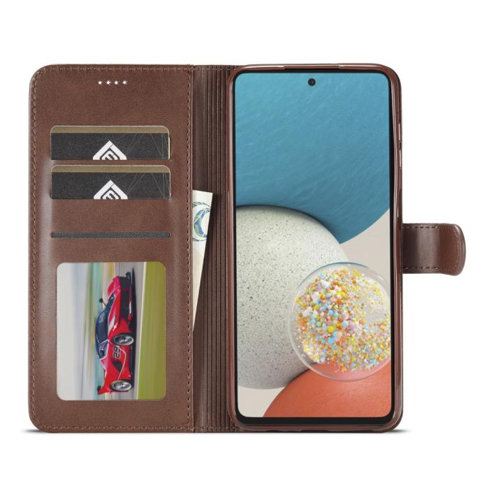 Bild 4, LC.IMEEKE Samsung Galaxy A53 5G Fodral Läder Brun