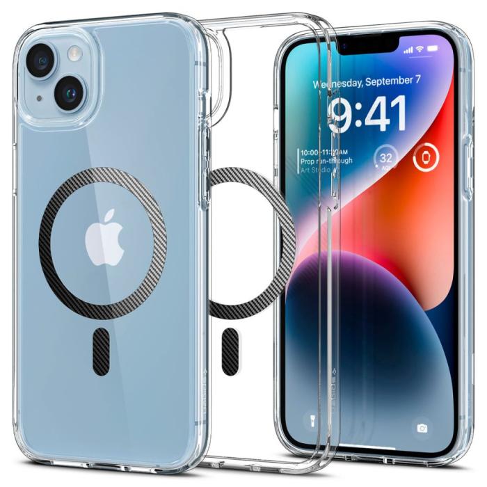 Bild 1, Spigen iPhone 15 Plus / 14 Plus Skal Ultra Hybrid Mag MagSafe Kolfiber