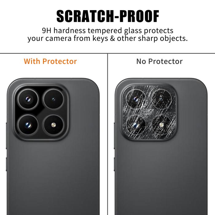 Bild 3, Xiaomi 17 Linsskydd Härdat glas Svart