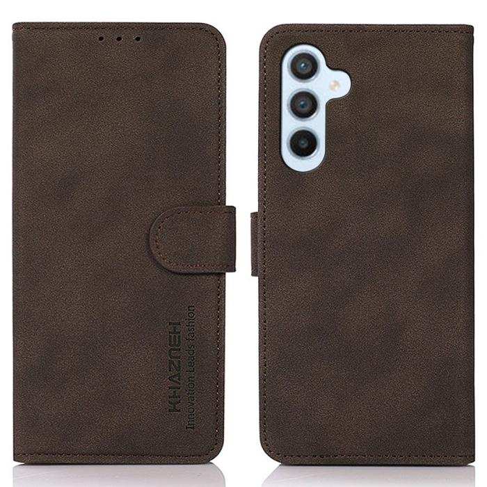 Bild 1, KHAZNEH Samsung Galaxy A54 5G Fodral Retro Läder Brun