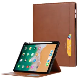 iPad Mini 2024/2021 Fodral Pennhållare Och Frontficka Brun