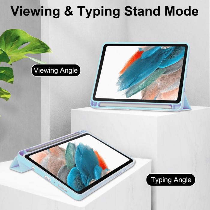 Bild 3, Samsung Galaxy Tab A9 Fodral Hybrid Pennhållare Ljus Blå