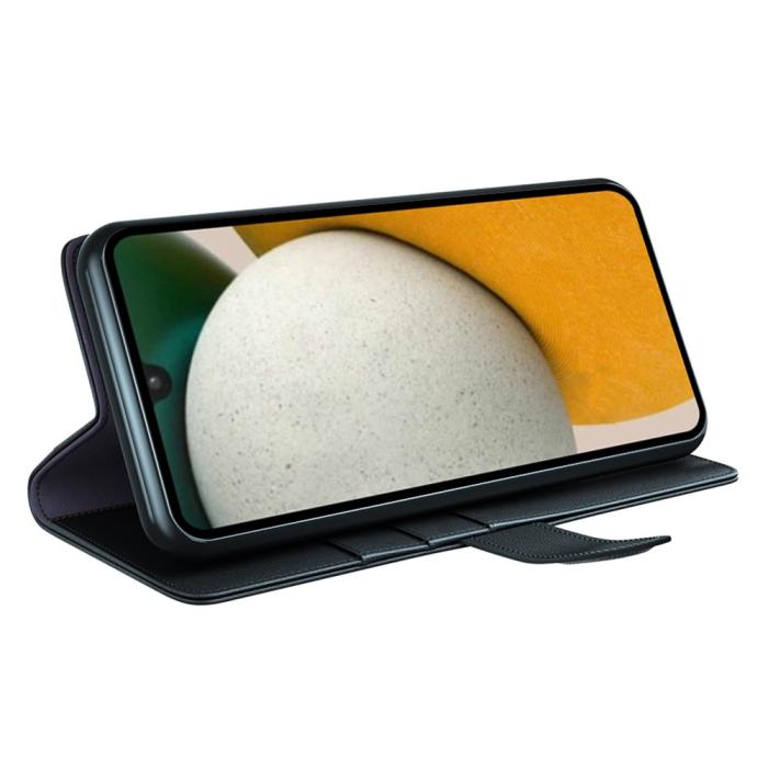 Bild 3, Samsung Galaxy A15 5G Fodral Premium Äkta Läder Svart