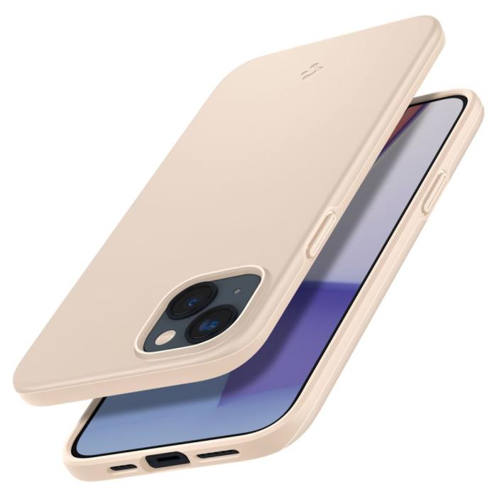 Bild 6, Spigen iPhone 15 Plus / 14 Plus Skal Thin Fit Sand Beige