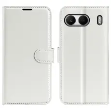 OnePlus Nord 4 Fodral Litchi Läder Vit
