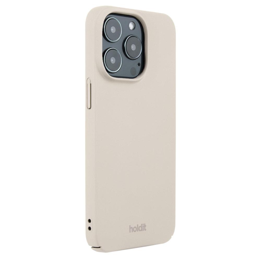 holdit iPhone 14 Pro Mobilskal Slim Light Beige