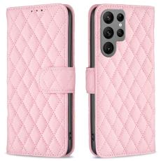Samsung Galaxy S25 Ultra Fodral Diamond L&auml;der Rosa