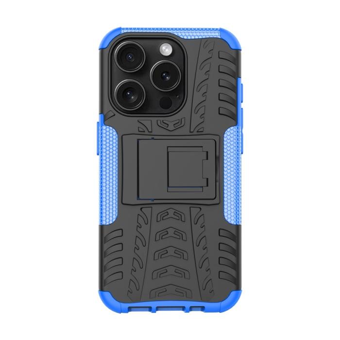 Bild 2, iPhone 15 Pro Stöttåligt Skal med Stöd Blå