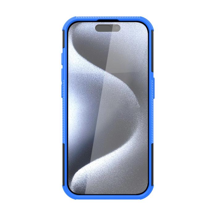 Bild 4, iPhone 15 Pro Stöttåligt Skal med Stöd Blå