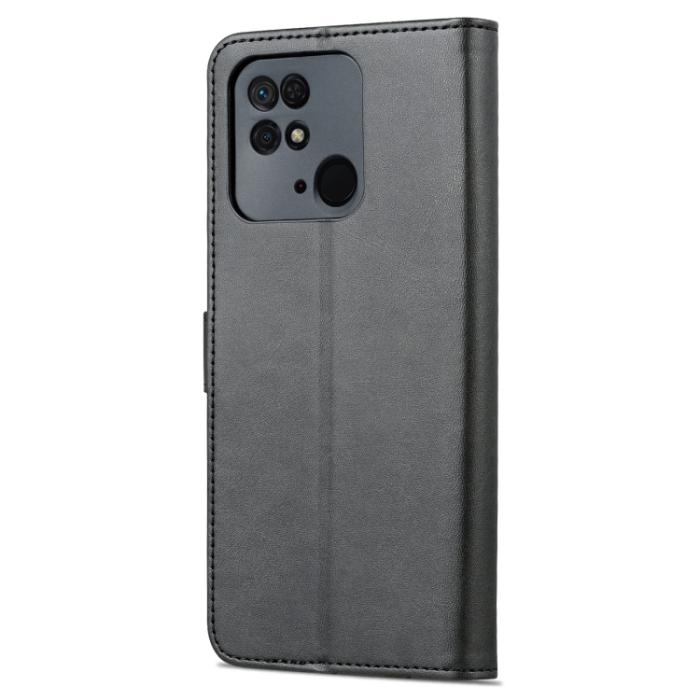Bild 3, AZNS Xiaomi Redmi 10C Fodral Läder Svart