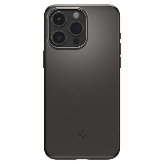 Bild 2, Spigen iPhone 15 Pro Skal Thin Fit Gunmetal