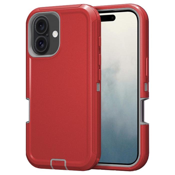 Bild 1, iPhone 16 Plus Skal Xtreme Shockproof Hybrid Röd