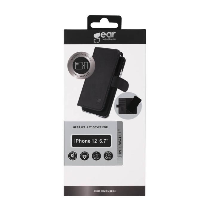Bild 2, GEAR iPhone 12 Pro Max 2in1 Magnet Fodral / Skal Svart
