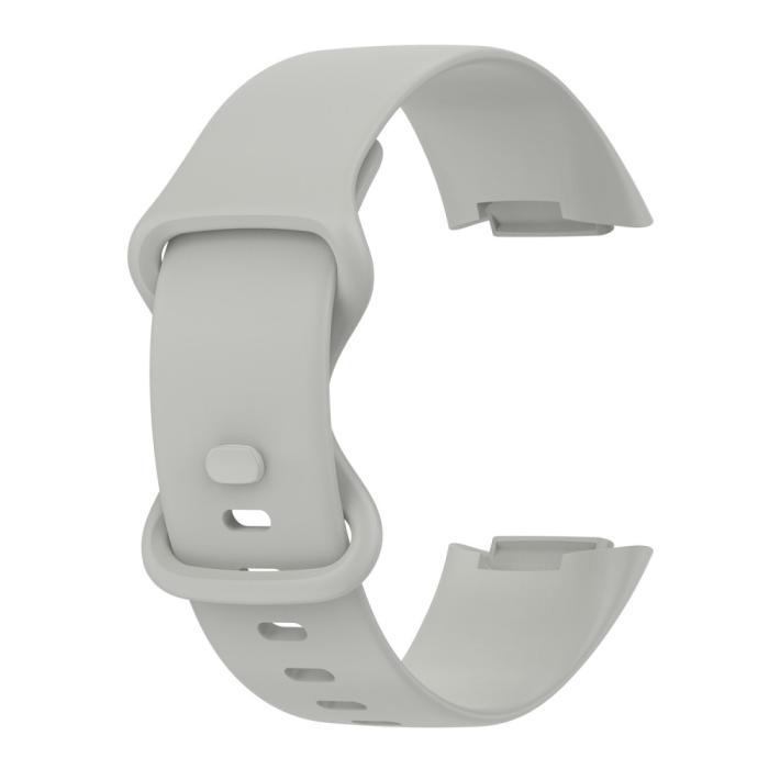 Bild 3, Fitbit Charge 6 / 5 Armband TPU (L) Grå
