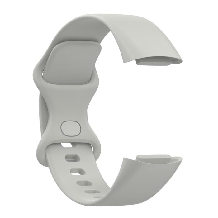 Bild 4, Fitbit Charge 6 / 5 Armband TPU (L) Grå