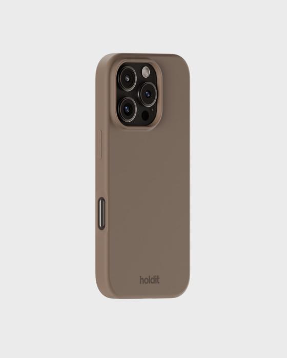 Bild 2, holdit iPhone 16 Pro Max Mobilskal Silikon Mocha Brown
