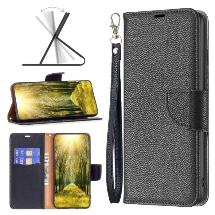 Bild 1, Xiaomi 13 Lite 5G Fodral Litchi Shark Läder Svart