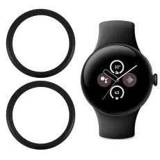 Google Pixel Watch 4 / 3 45 mm 2-PACK Skärmskydd Svart