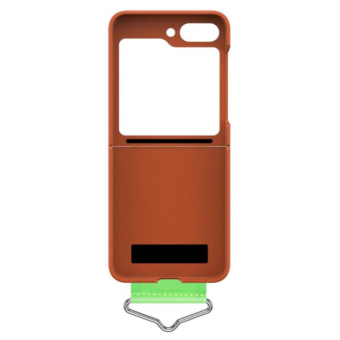 Bild 5, Samsung Galaxy Z Flip 5 Skal Bälte Orange/Grön