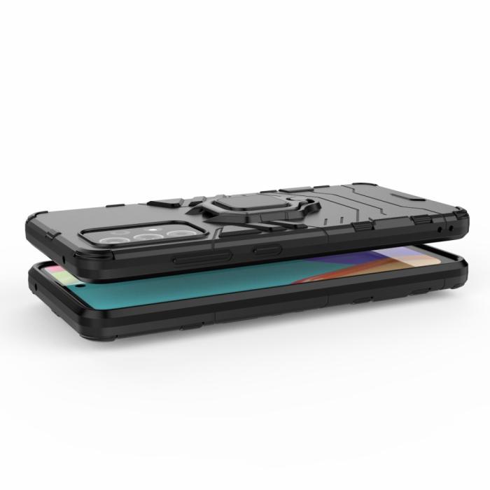Bild 5, Samsung Galaxy A52 / A52s - Hybrid Ring Skal - Svart